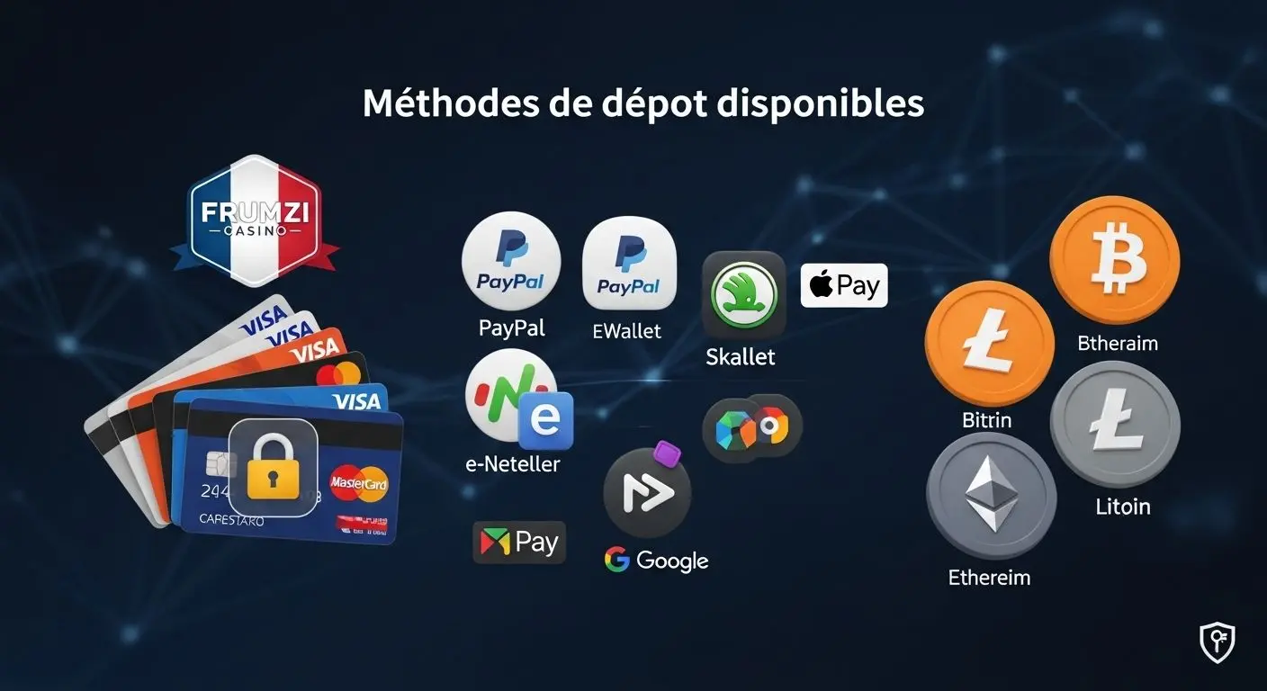 Méthodes de dépôt disponibles instant deposit casino